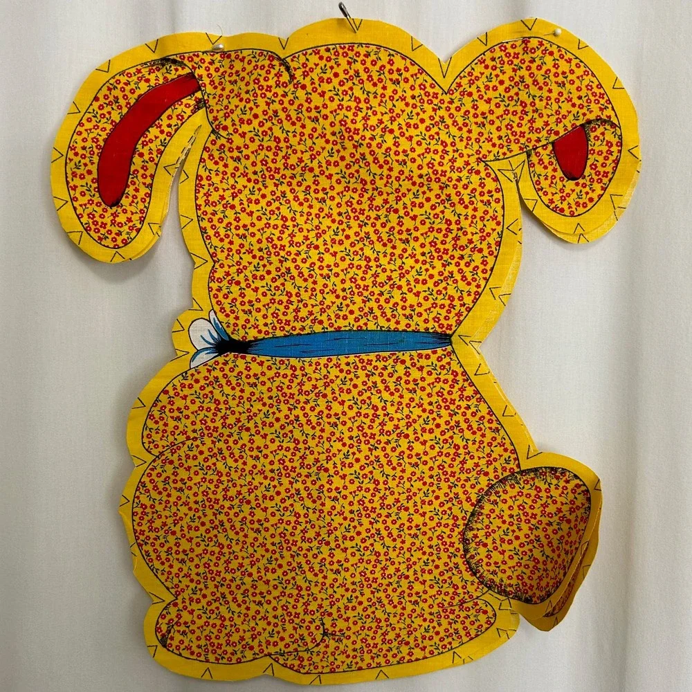 Vintage Yellow Bunny Plush‎ Unfinished Project Complete HTF
